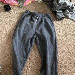 Gray sweatpants